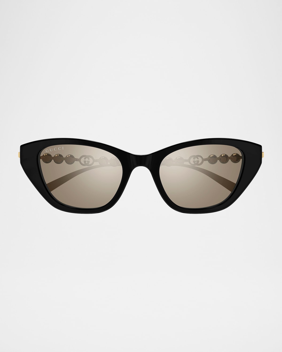 Gucci Pearls And Strass 50mm Acetate Cat-eye Sunglasses In Black