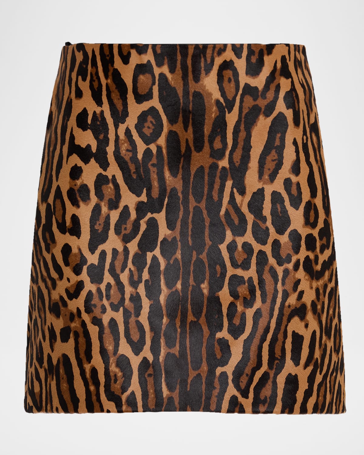 Veronica Beard Ohemia Calf Hair Mini Skirt In Multi