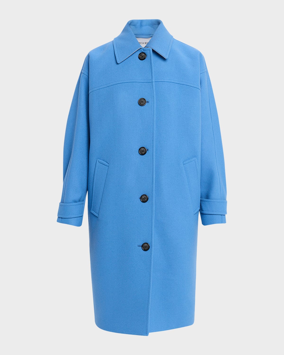 Veronica Beard Laurent Cocoon Dickey Coat In Blue