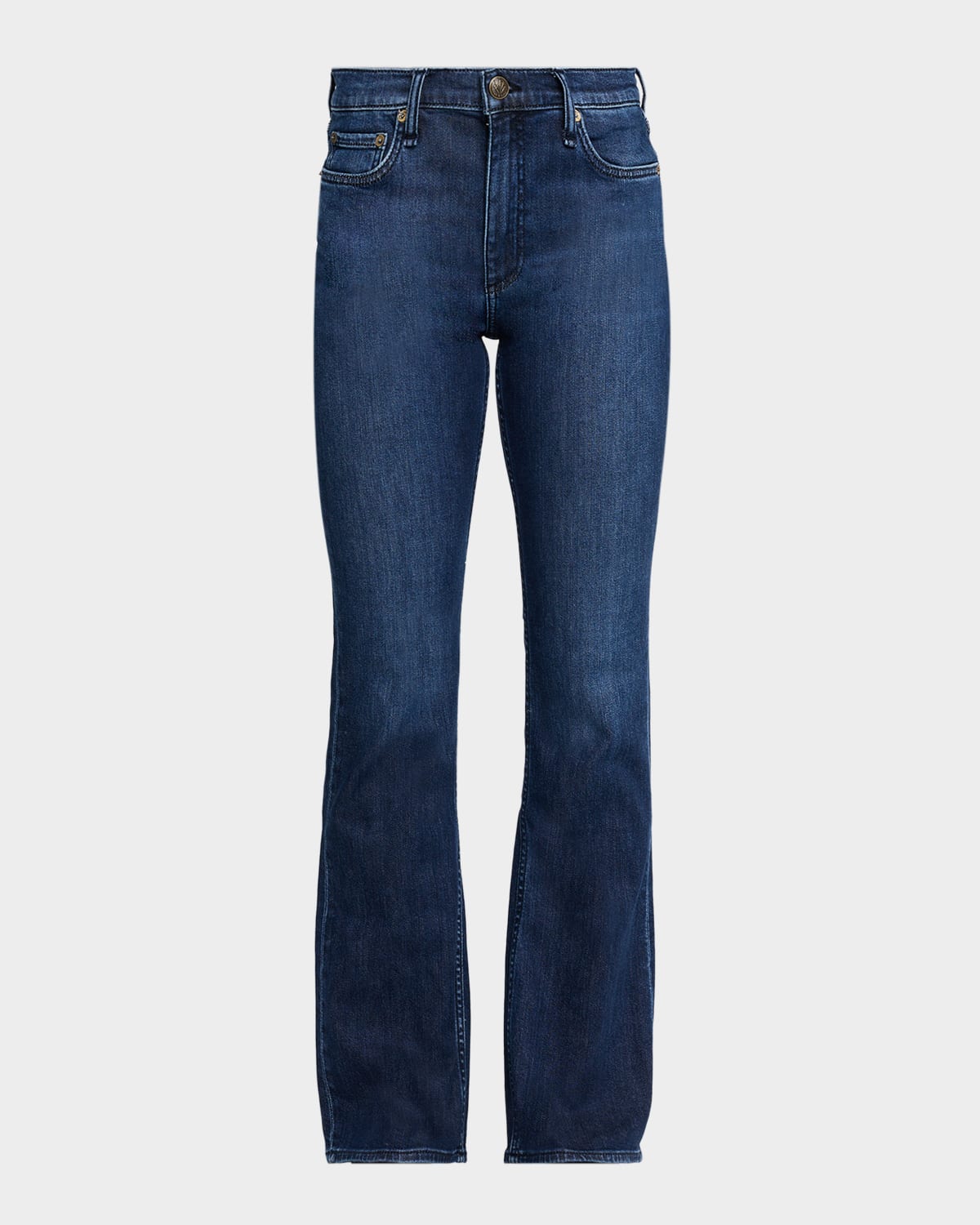 Rag & Bone Peyton Mid-rise Bootcut Jeans In Blue