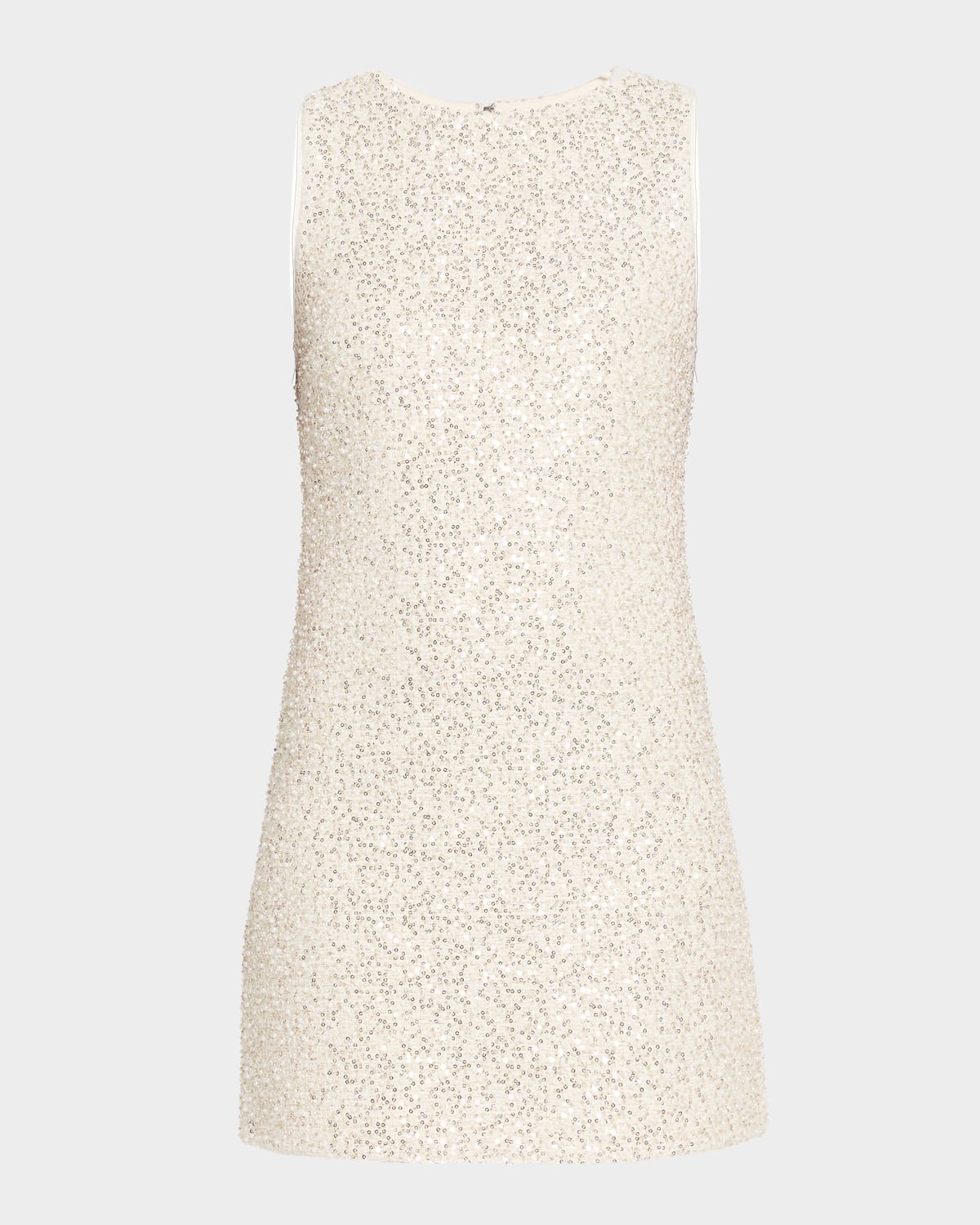Alice And Olivia Cade Embellished Tweed Mini Dress In Multi