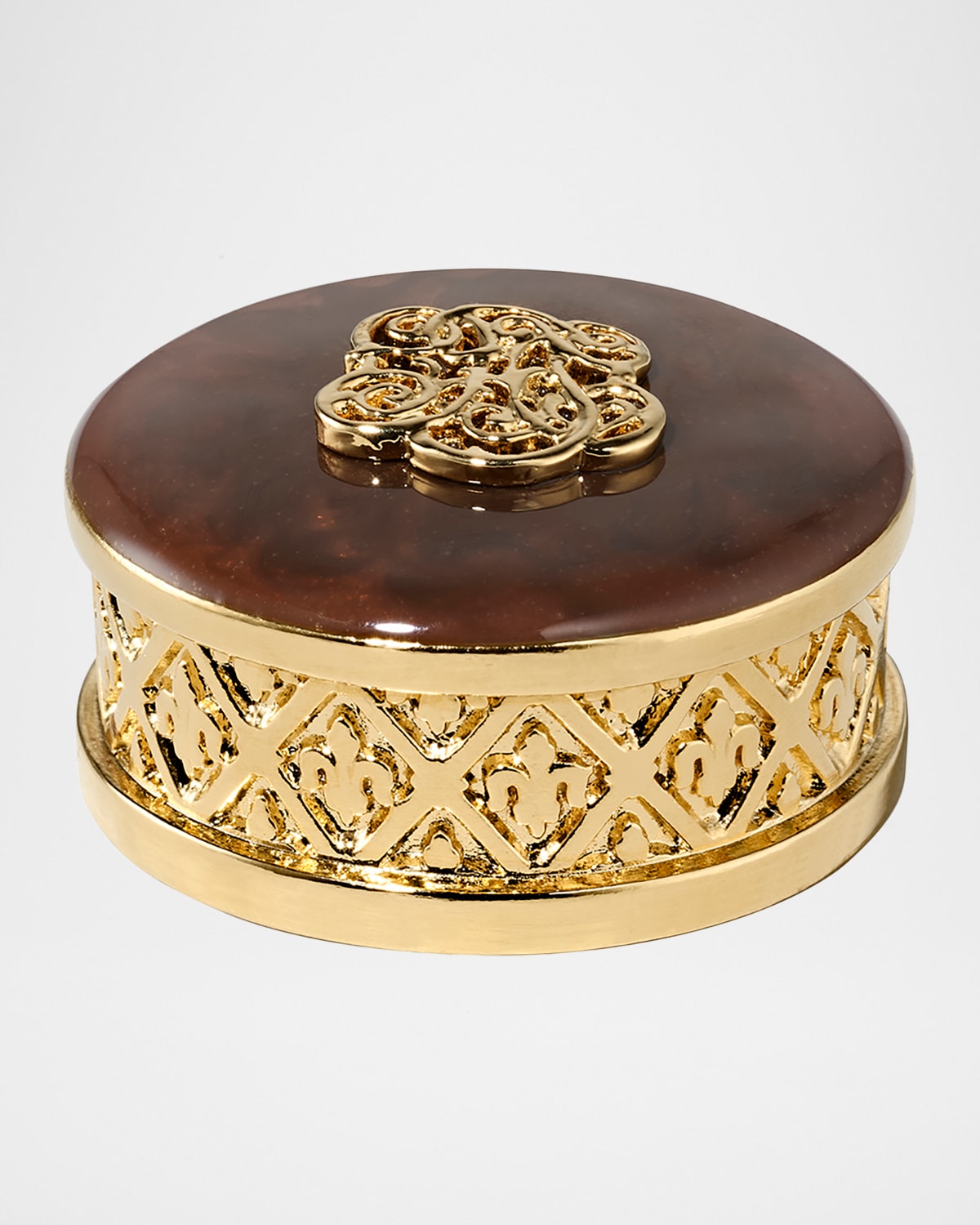 Estée Lauder Limited-edition Collectible Perfume Compact - Pleasures In Brown