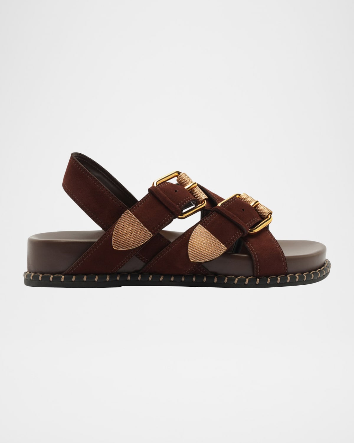 Schutz Patsy Suede Slingback Sandals In Brown