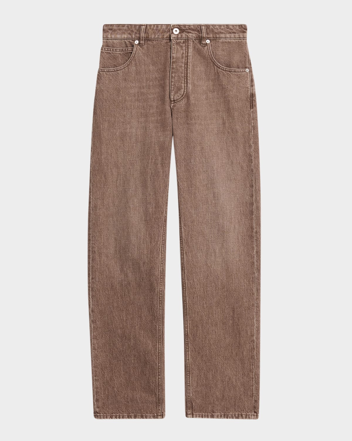 Bottega Veneta Mid-Rise Straight-Leg Denim Trousers