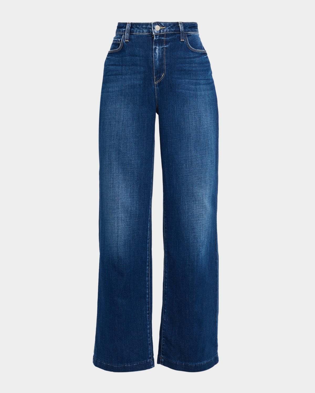 L'agence Scottie High-rise Wide-leg Jeans In Blue