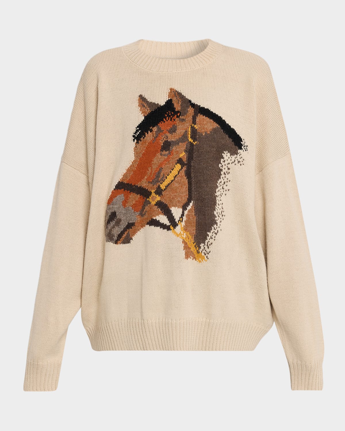 The Great The Stable Intarsia Alpaca-Blend Sweater