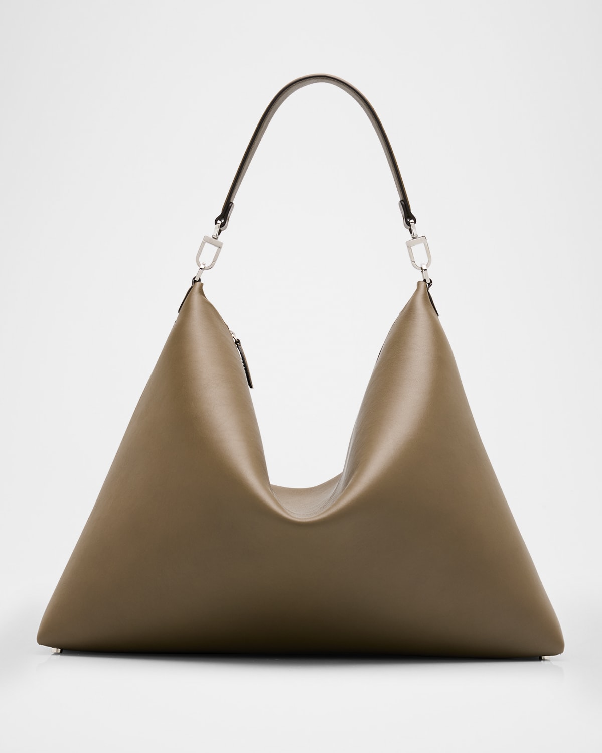 Totême Bevel Leather Tote Bag In Brown