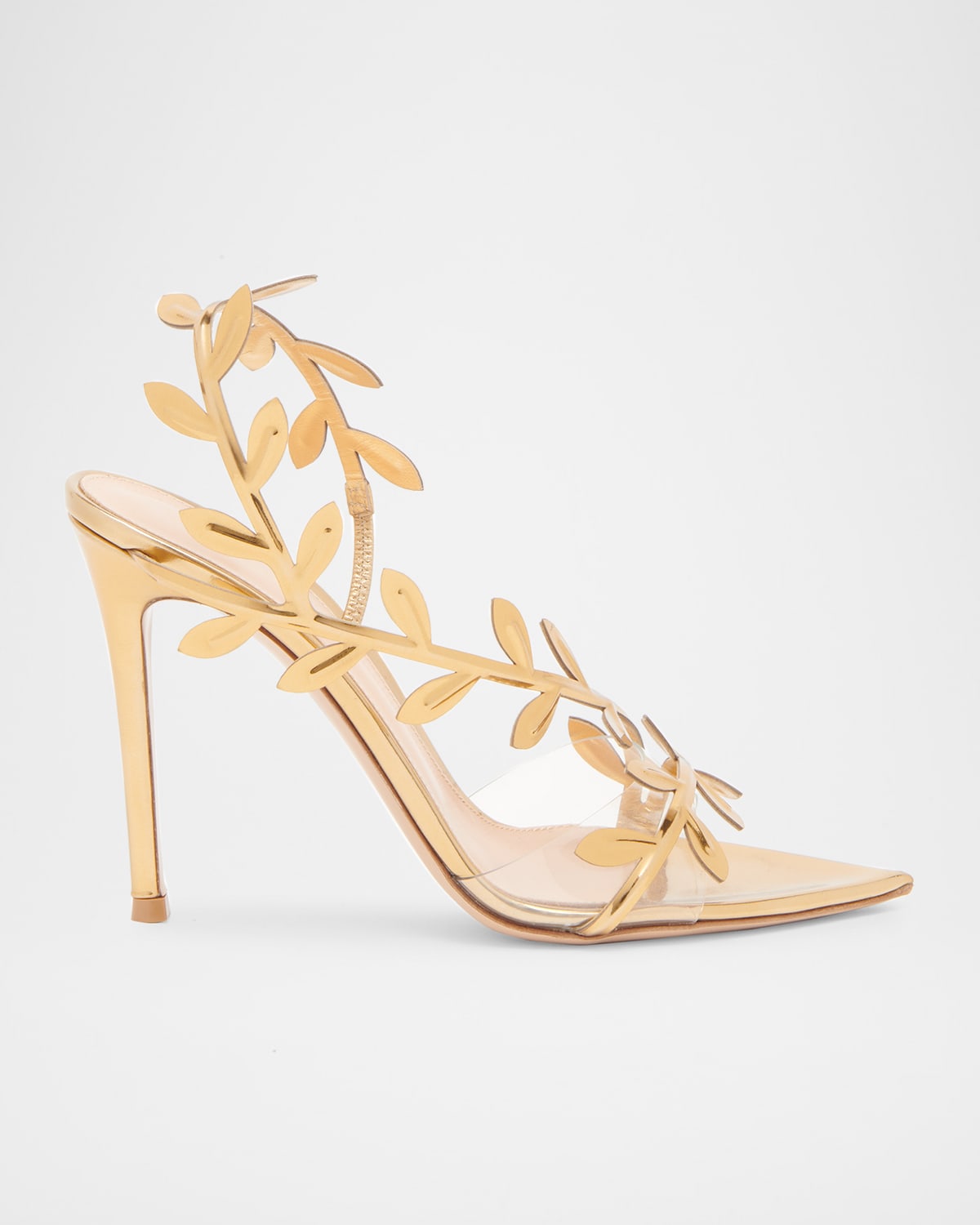Gianvito Rossi 105mm Crystal Branch Slingback Sandals