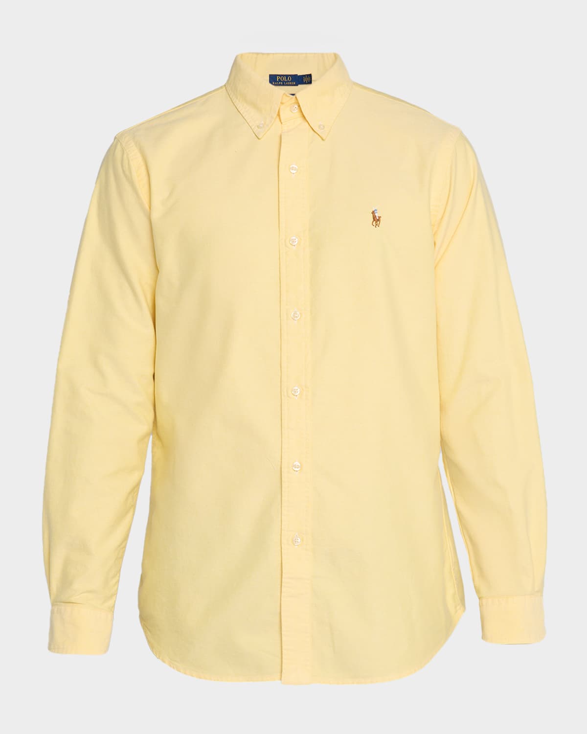 Polo Ralph Lauren Traditional Oxford Shirt Button-down Collar In Yellow