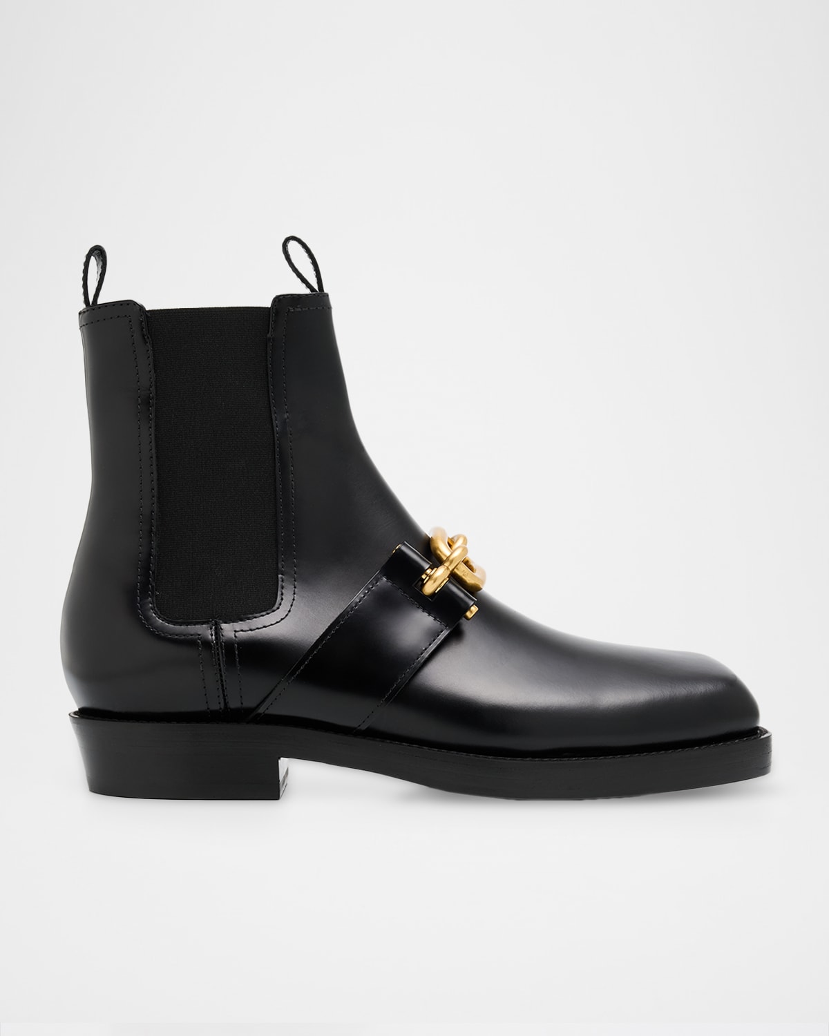 Balmain Men's Sync Leather Chelsea Boots In Black