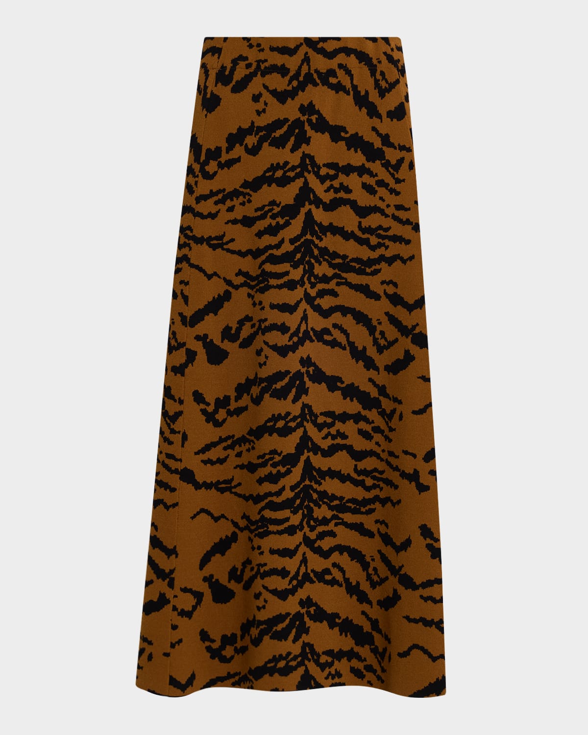 Essentiel Antwerp Italicca Zebra Knit Midi Skirt In Brown