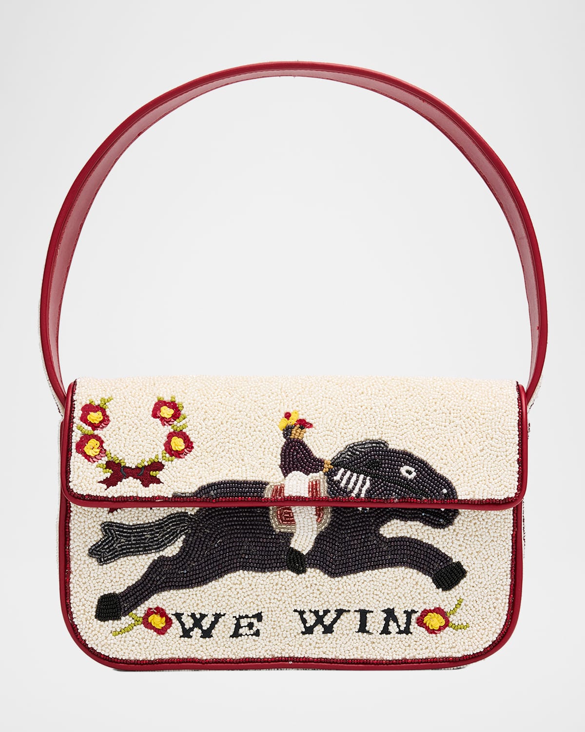 STAUD Tommy Beaded Shoulder Strap