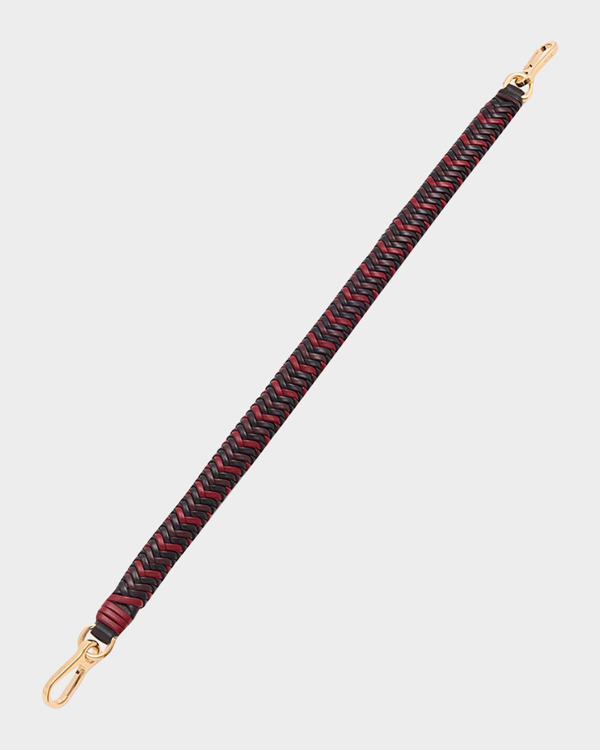 Loewe Tricolor Woven Leather Shoulder Strap In Black