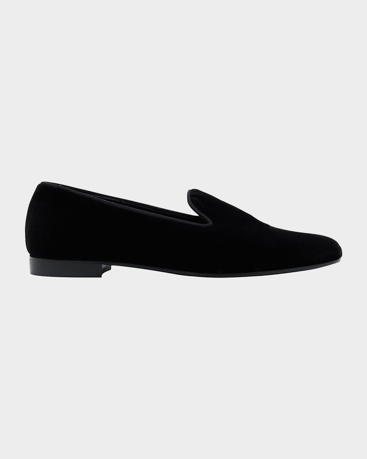 Totême Velvet Loafers In Black