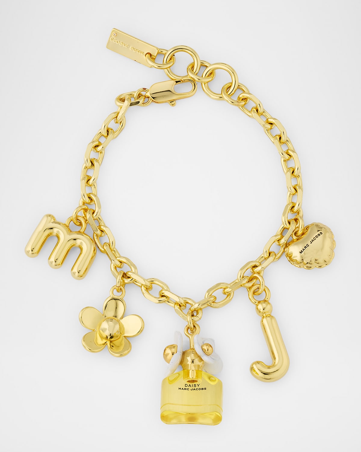 Marc Jacobs Daisy Charm Bracelet In Gold