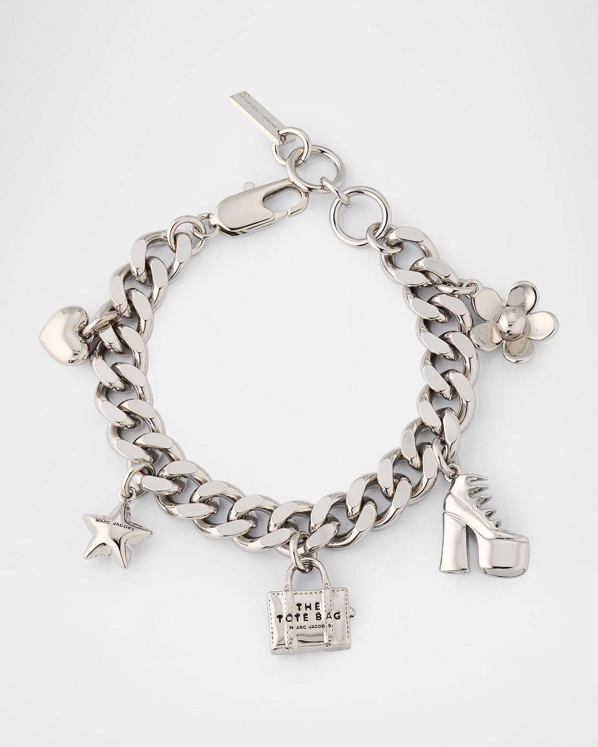 Marc Jacobs The Mini Icon Charm Bracelet In Metallic