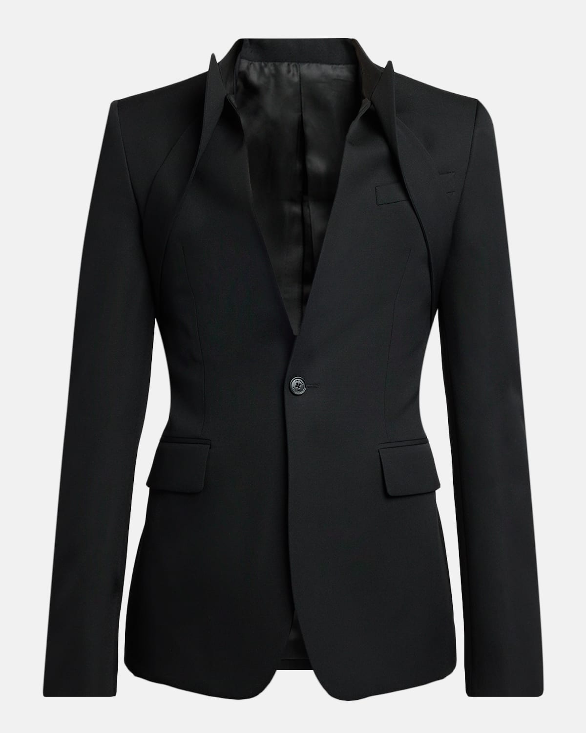 McQueen Men 's Reverse Lapel Single-Breasted Sport Jacket