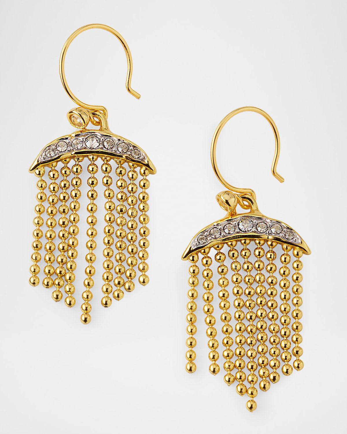 Alexis Bittar Solanales Crystal Petite Fringe Wire Earrings