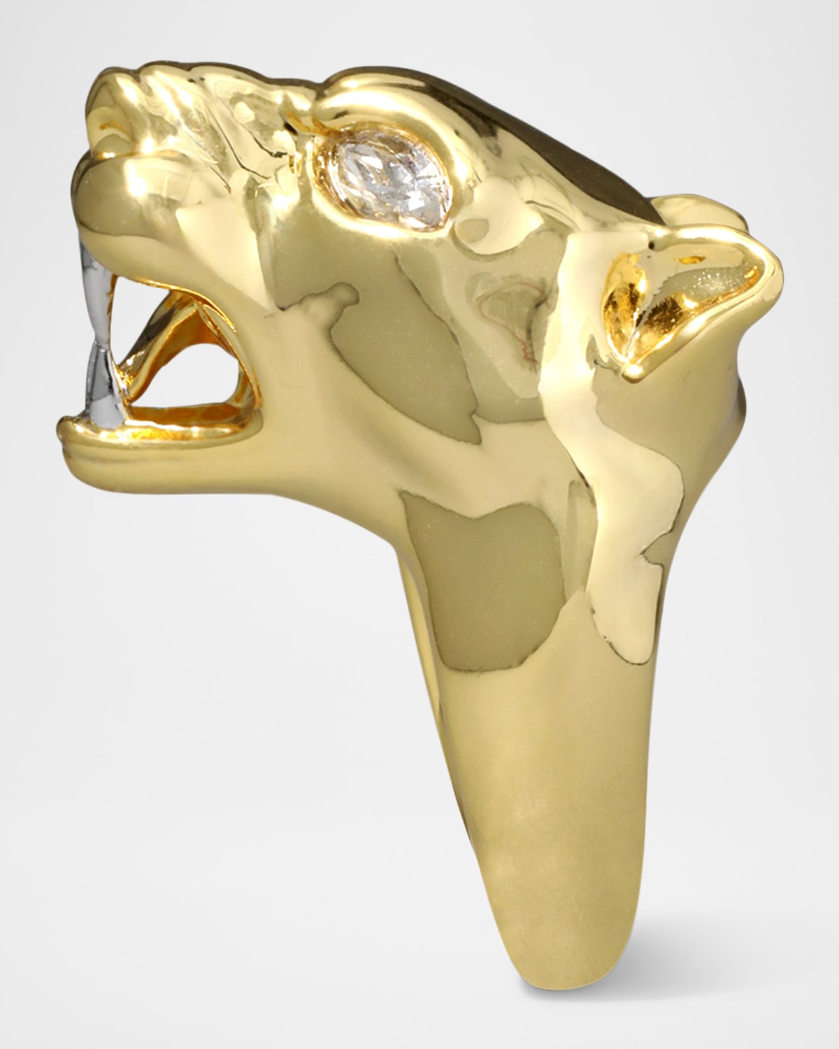 Alexis Bittar Gold Panther Visage Ring