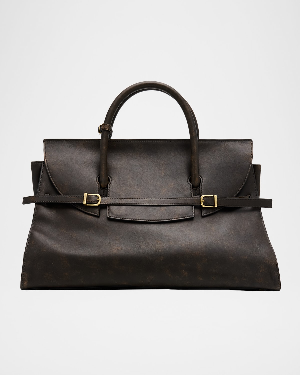 Simkhai River Belted Distressed Leather Tote Bag