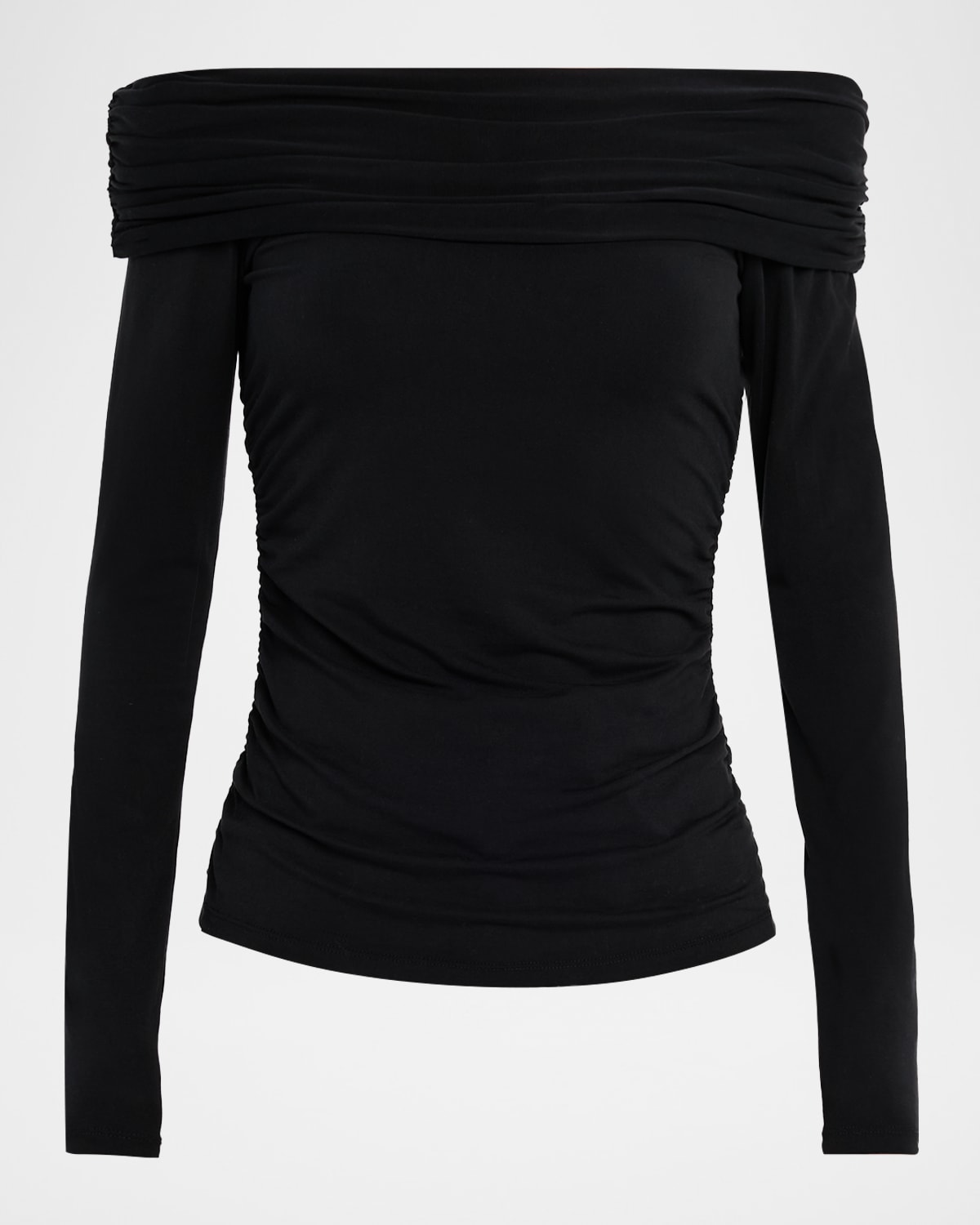 Veronica Beard Chaiya Off-the-shoulder Jersey Top In Black