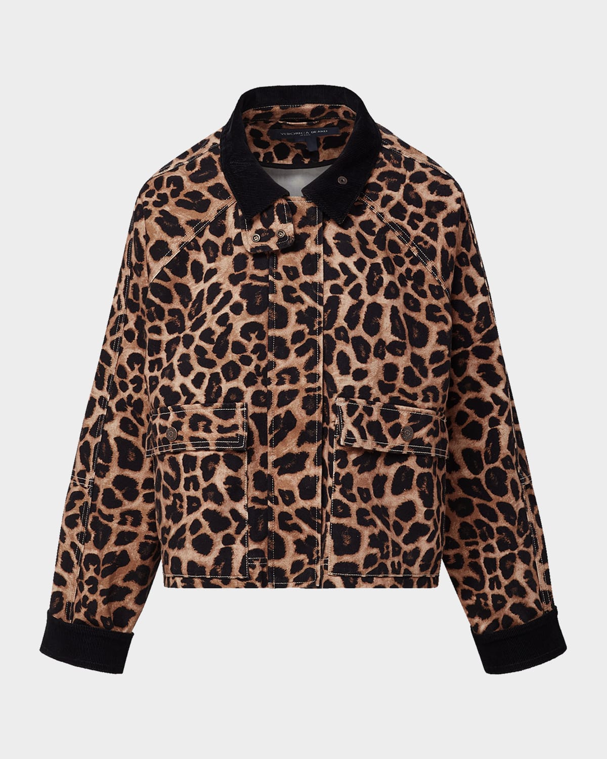 Veronica Beard Exclusive Arlo Leopard Chore Jacket