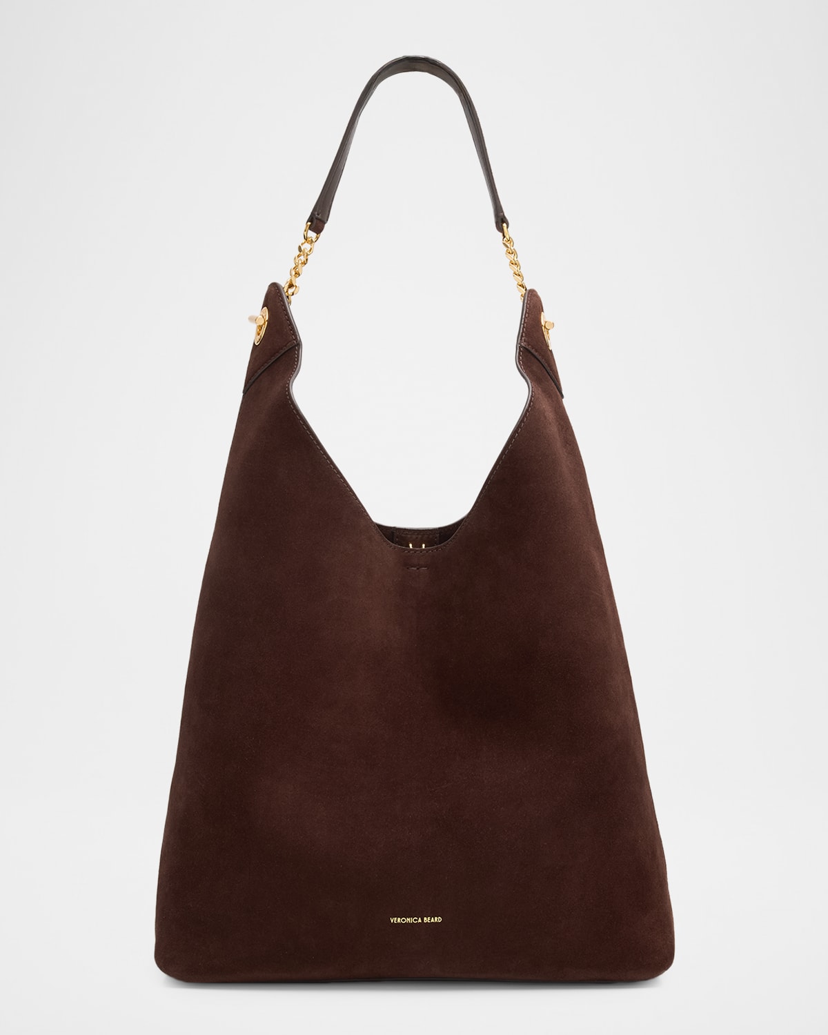 Veronica Beard Jour Suede Shoulder Bag In Brown