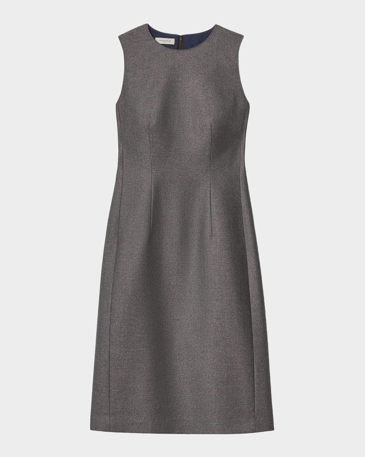 Lafayette 148 New York Harpson Short Sleeveless Darted Wool-Blend Dress