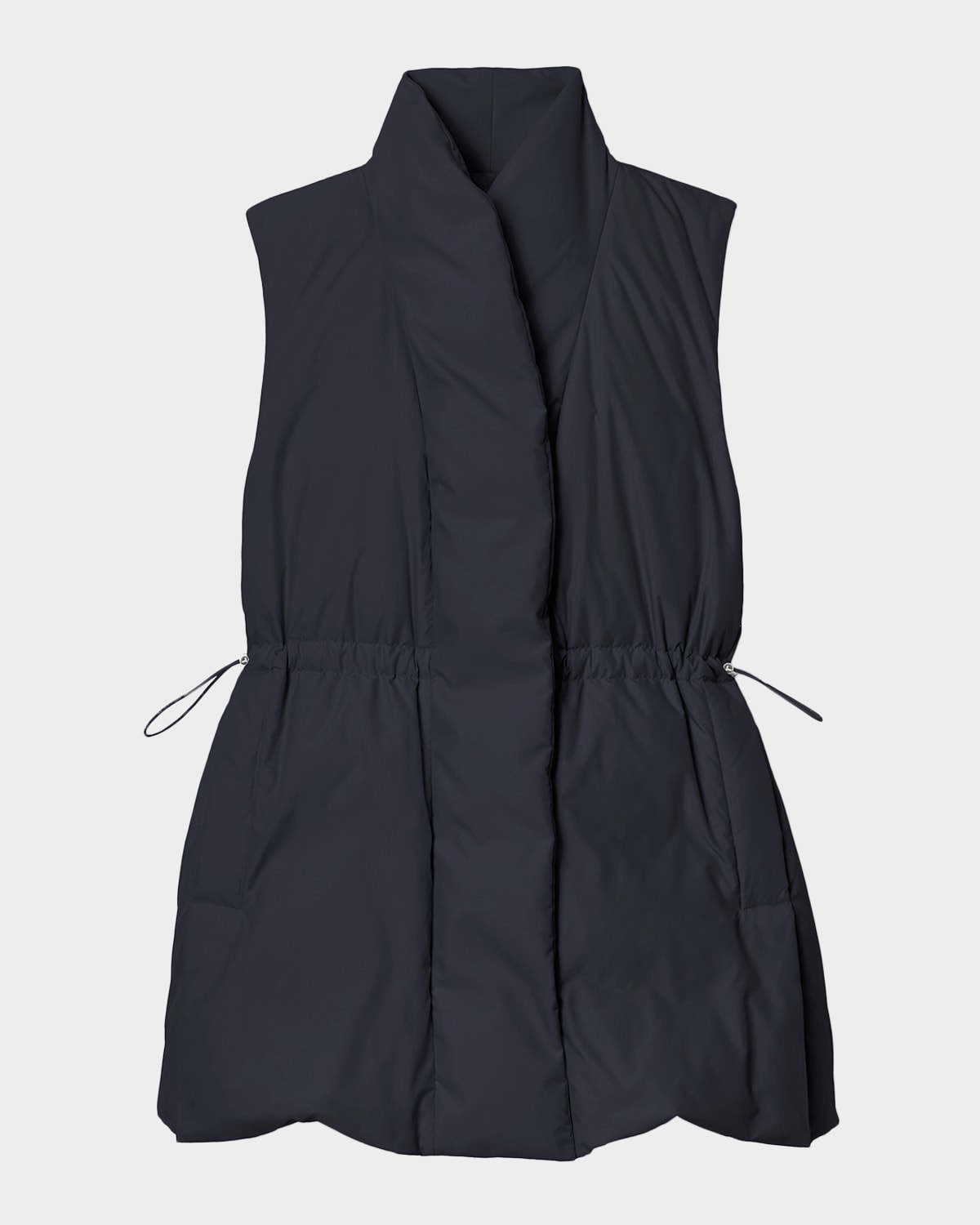 Lafayette 148 Shawl-collar Down Vest In Black