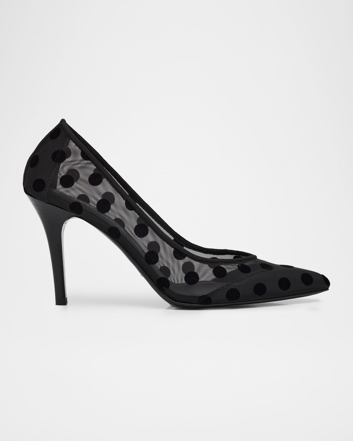Isabel Marant Étoile Pristy Polka-dot Mesh Pumps In Black