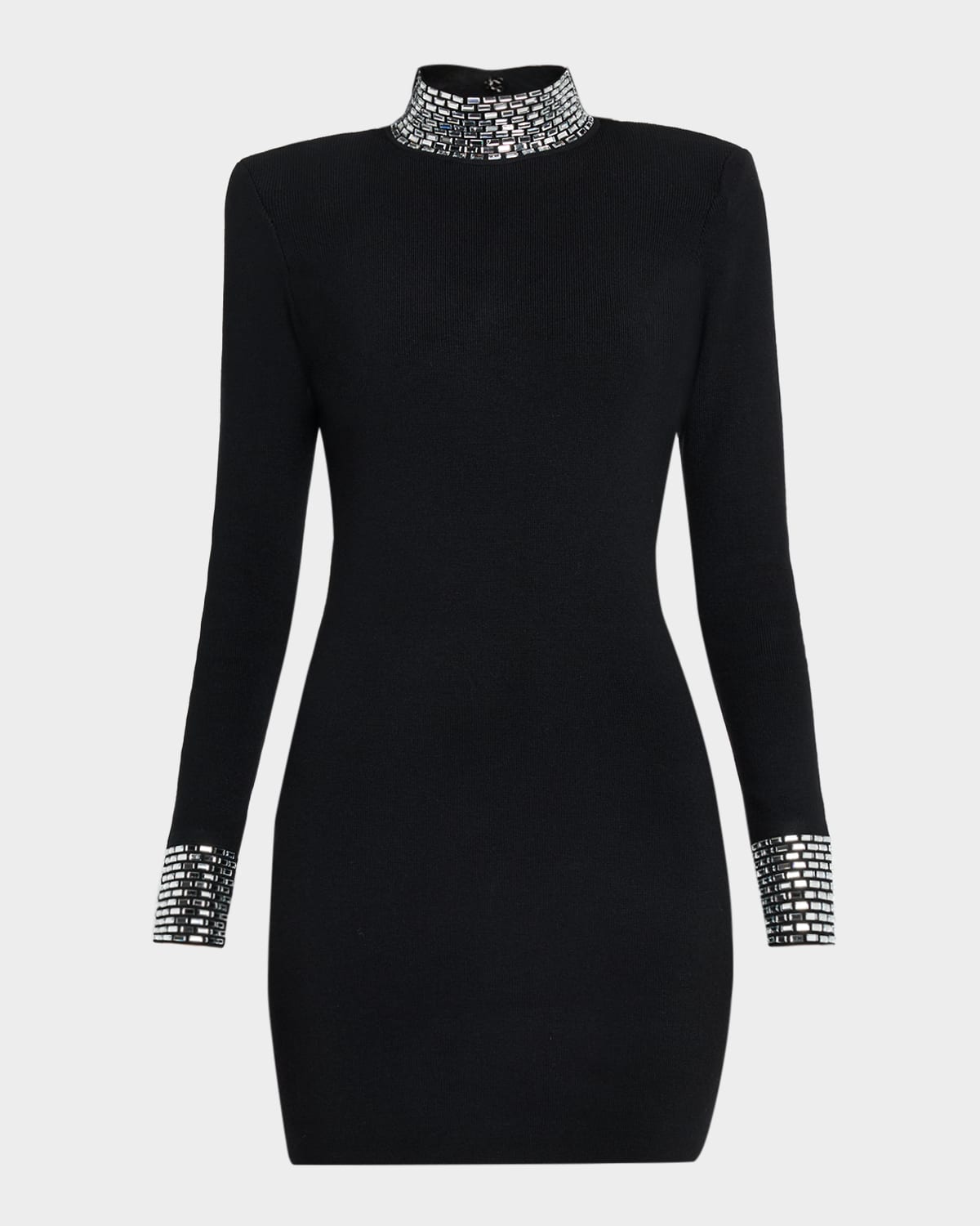 Retroféte Corinth Embellished High-neck Mini Dress In Multi