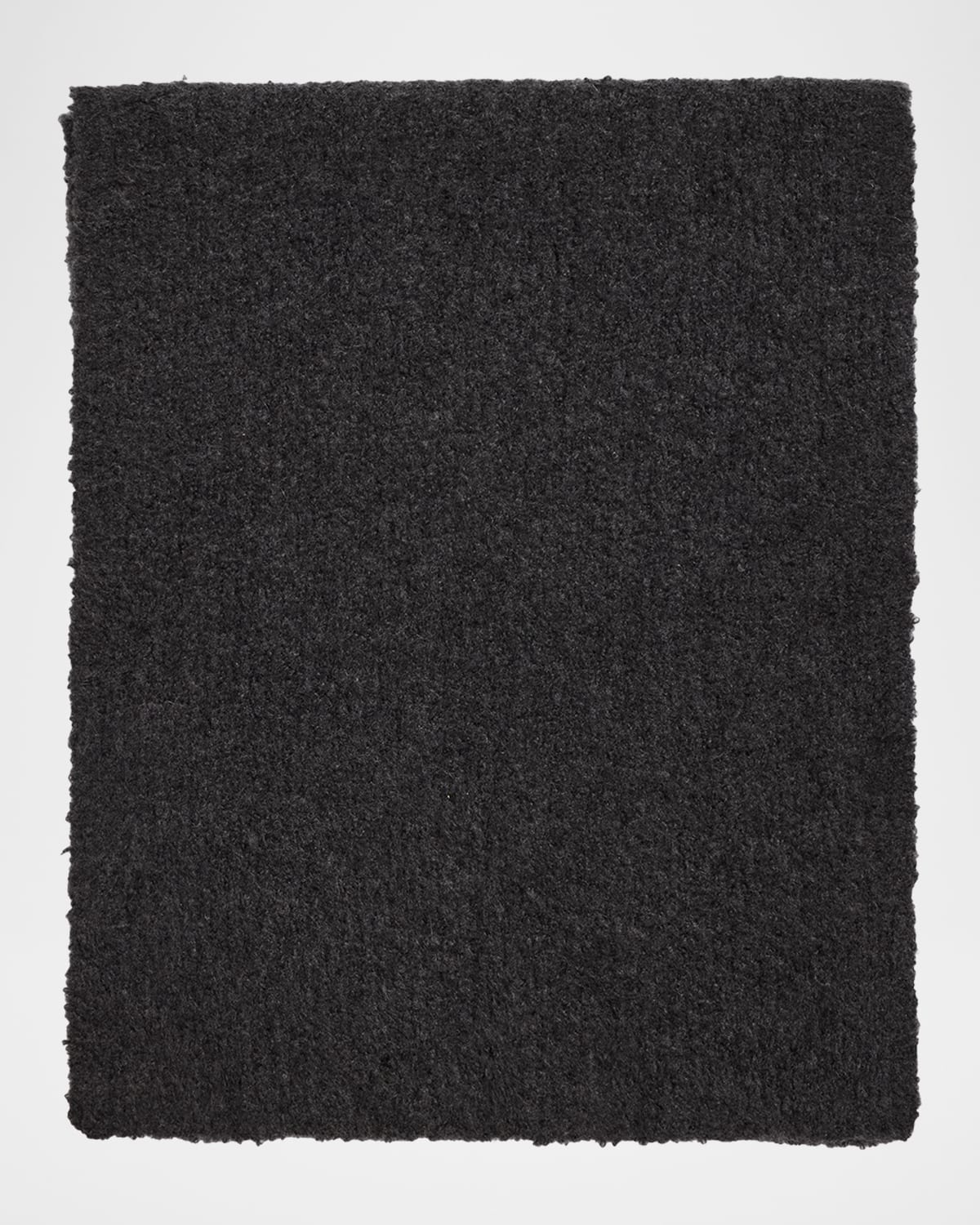 The Row Luthgard Cashmere-wool Knit Scarf In Black