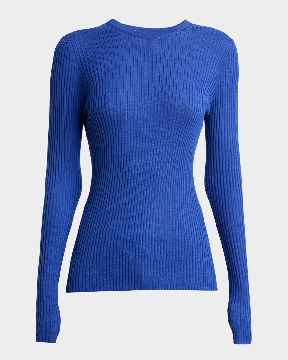 Gabriela Hearst Browning Knit Sweater In Cobalt Cashmere Silk In Blue