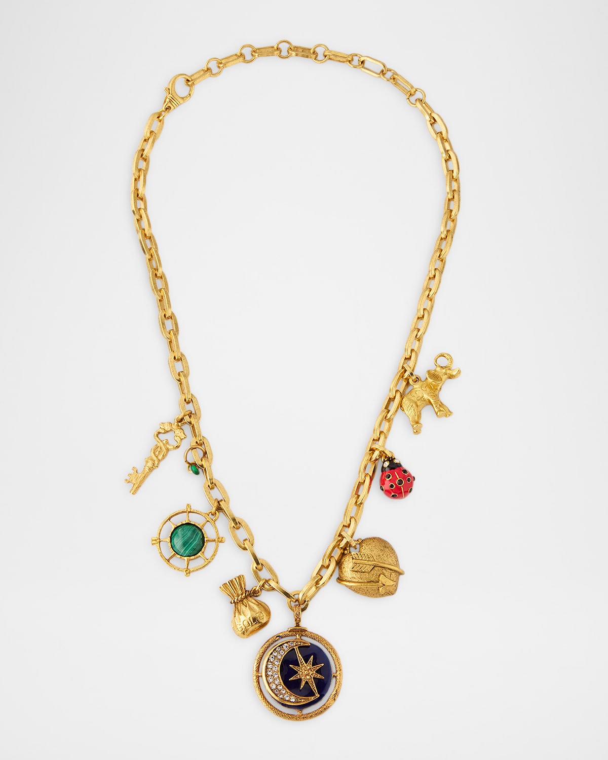 Elizabeth Cole Quinley Charm Necklace