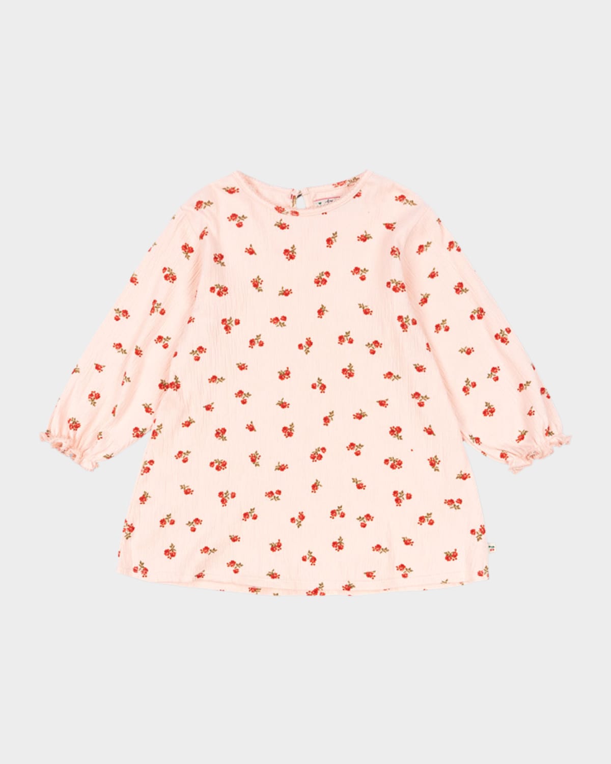 Konges Slojd Kids' Girl's Chleo Long Sleeve Dress In Pink