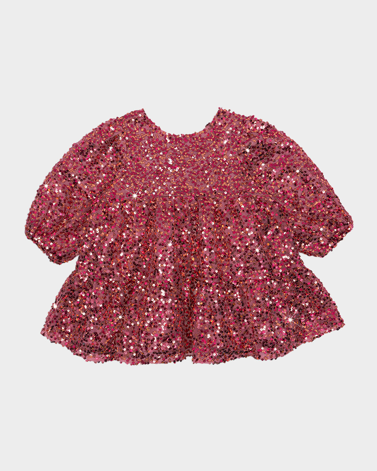 Konges Slojd Girl 's Lila Sequin Bow Dress, Size 18M-10