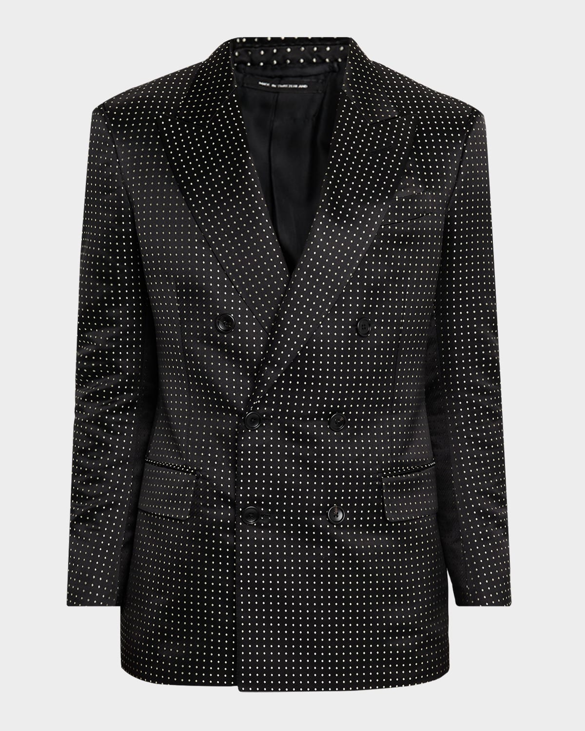 TOM FORD Men 's Duchesse Polka Dot Jacquard Dinner Jacket