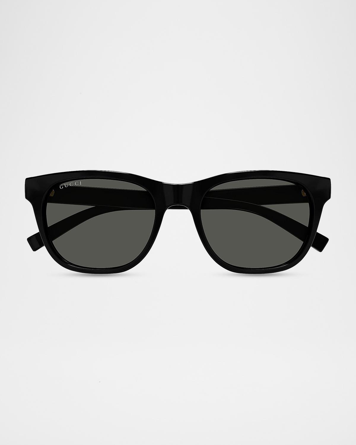 Men's Gucci Lines 54mm Square Acetate Sunglasses