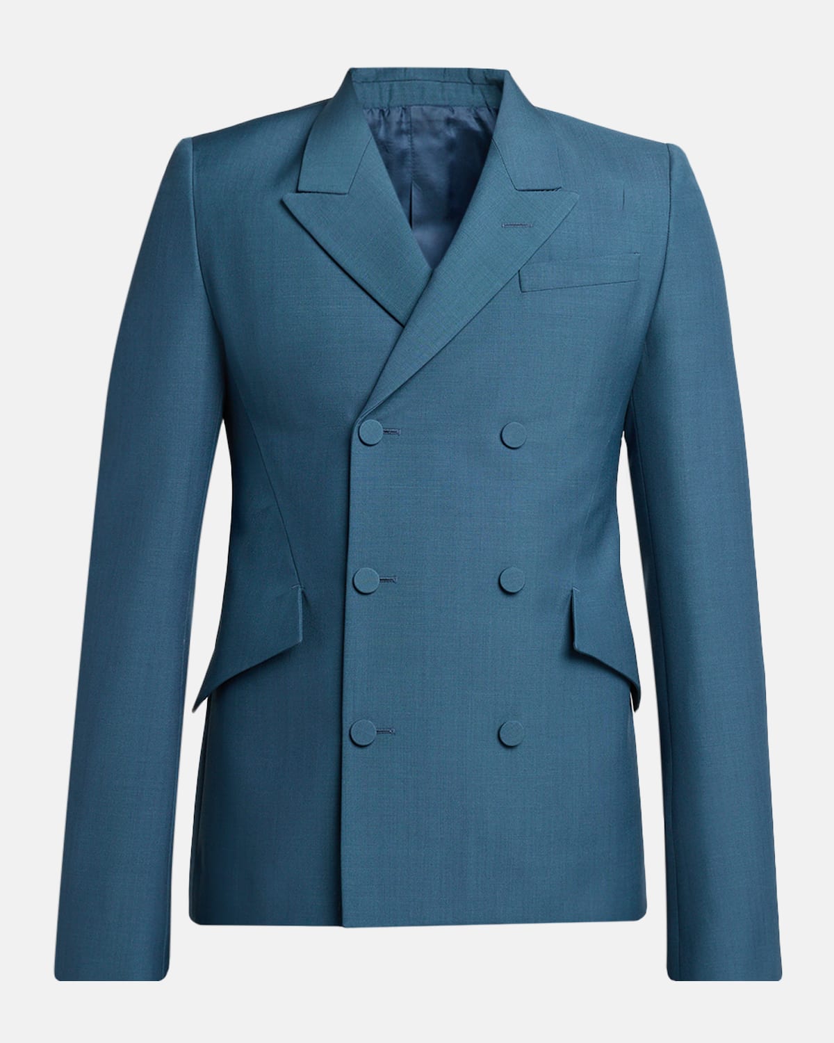 McQueen Men 's Wool Double-Breasted Peak Lapel Sport Coat