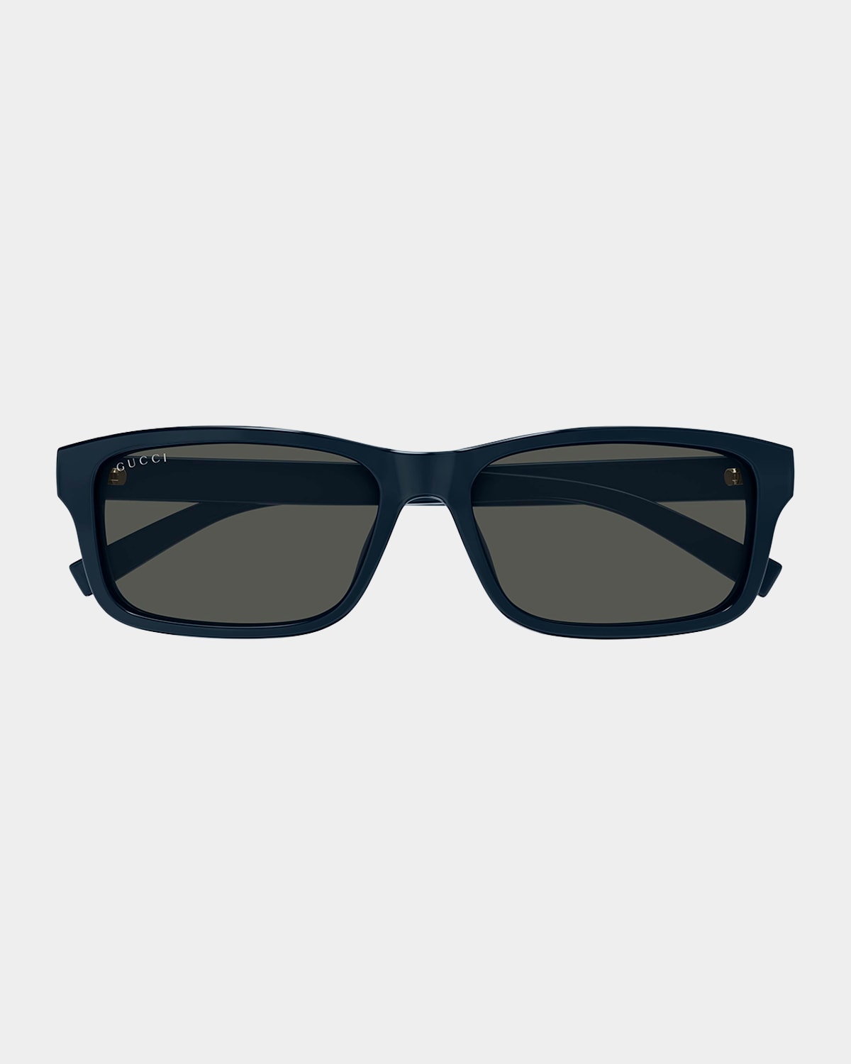 Gucci Men 's Rectangular Plastic Sunglasses