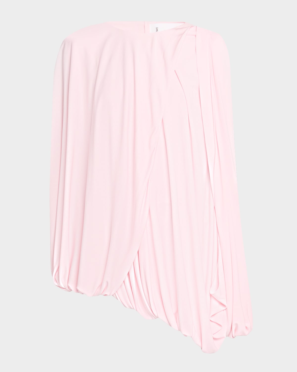 Loewe Draped Viscose Bubble Top In Pink