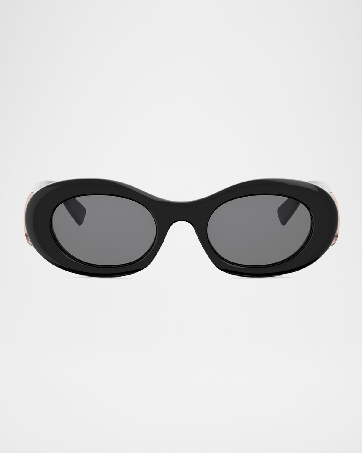 Bvlgari Divas' Dream Acetate Oval Sunglasses In Black