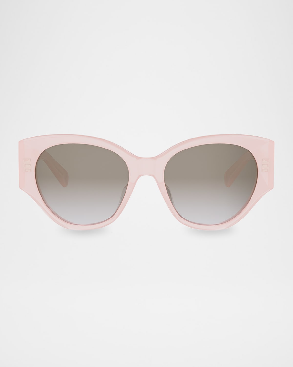 Celine Maxi Triomphe Acetate Butterfly Sunglasses In Pink