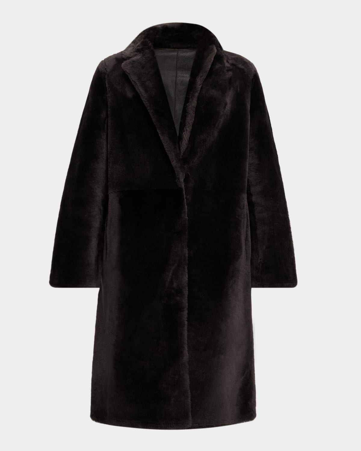 Yves Salomon Long Reversible Shearling Coat