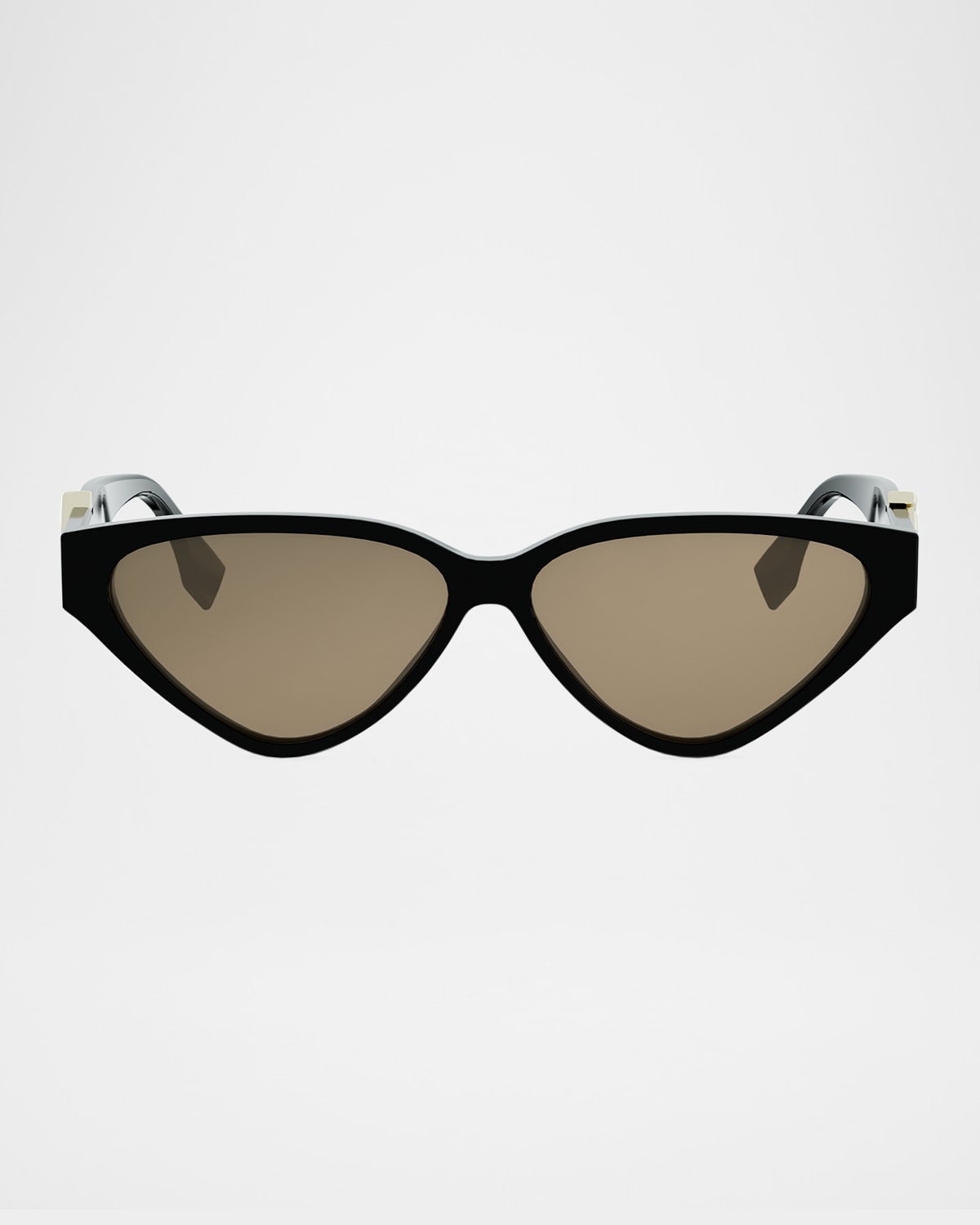 Fendi Ff Diamonds Acetate Cat-eye Sunglasses In Black