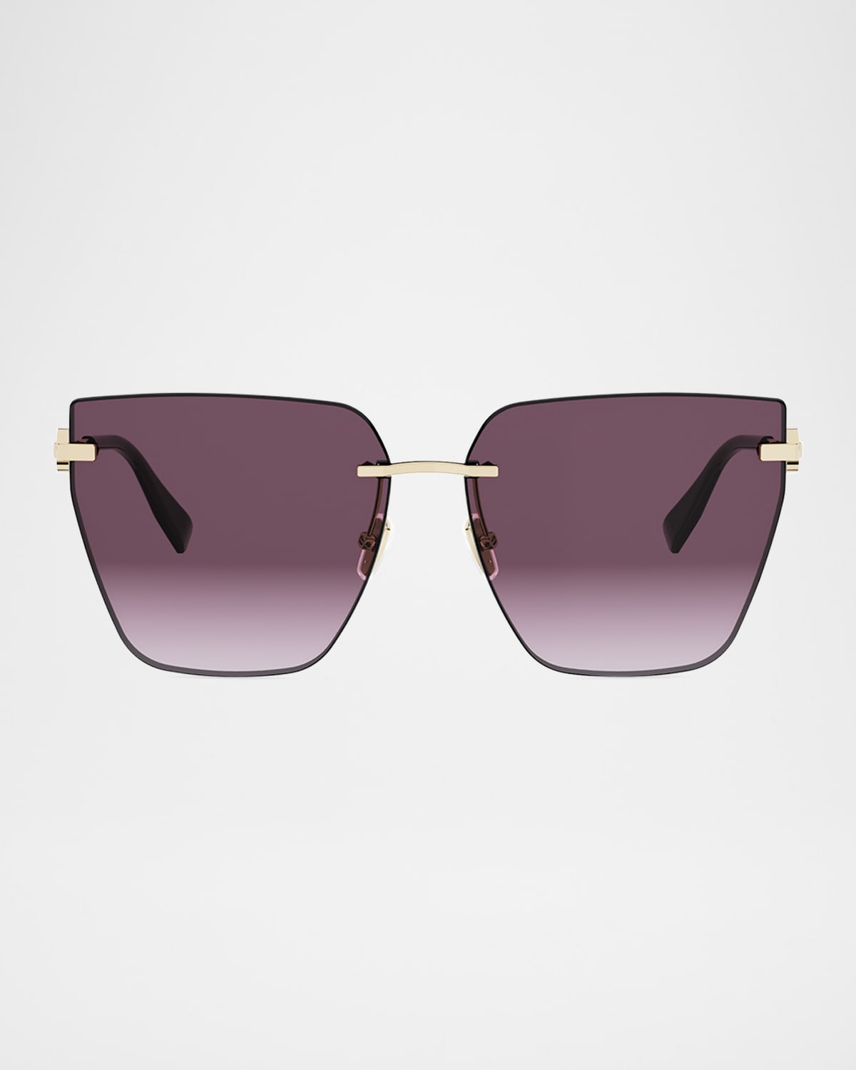 BVLGARI 61mm Butterfly Metal Sunglasses