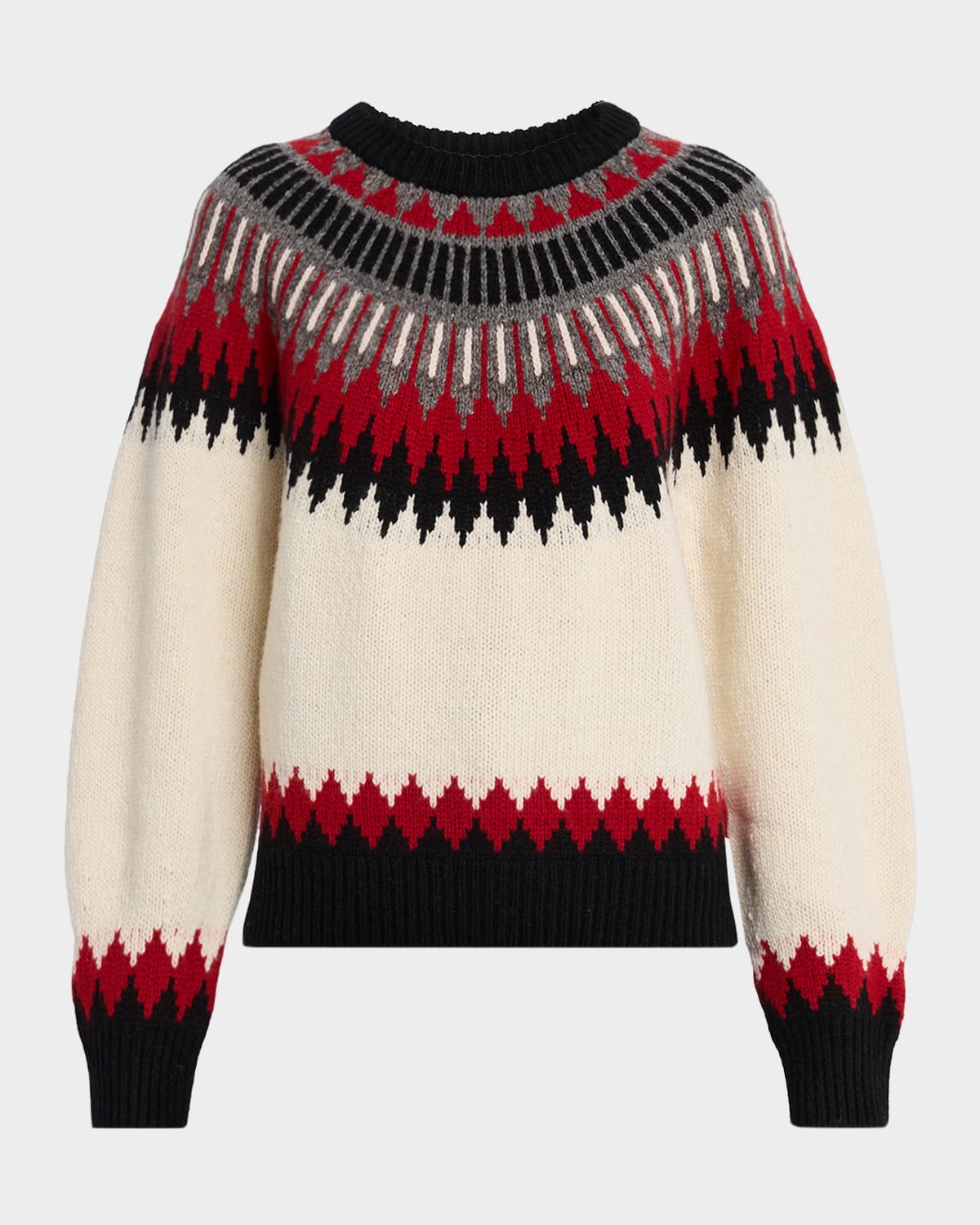 Polo Ralph Lauren Wool-cashmere Fair Isle Sweater In White