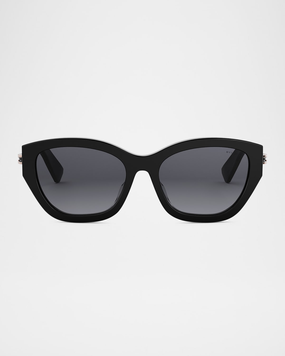 Bvlgari B. Zero1 Acetate Cat-eye Sunglasses In Black