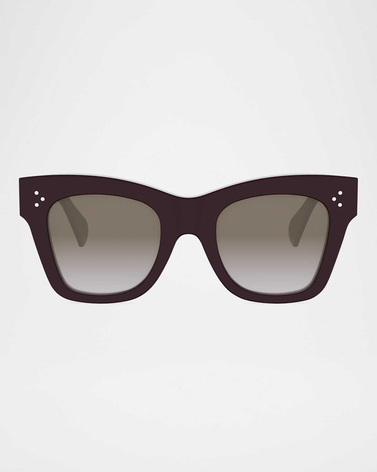 Celine 3 Dots Acetate Cat-eye Sunglasses In Brown