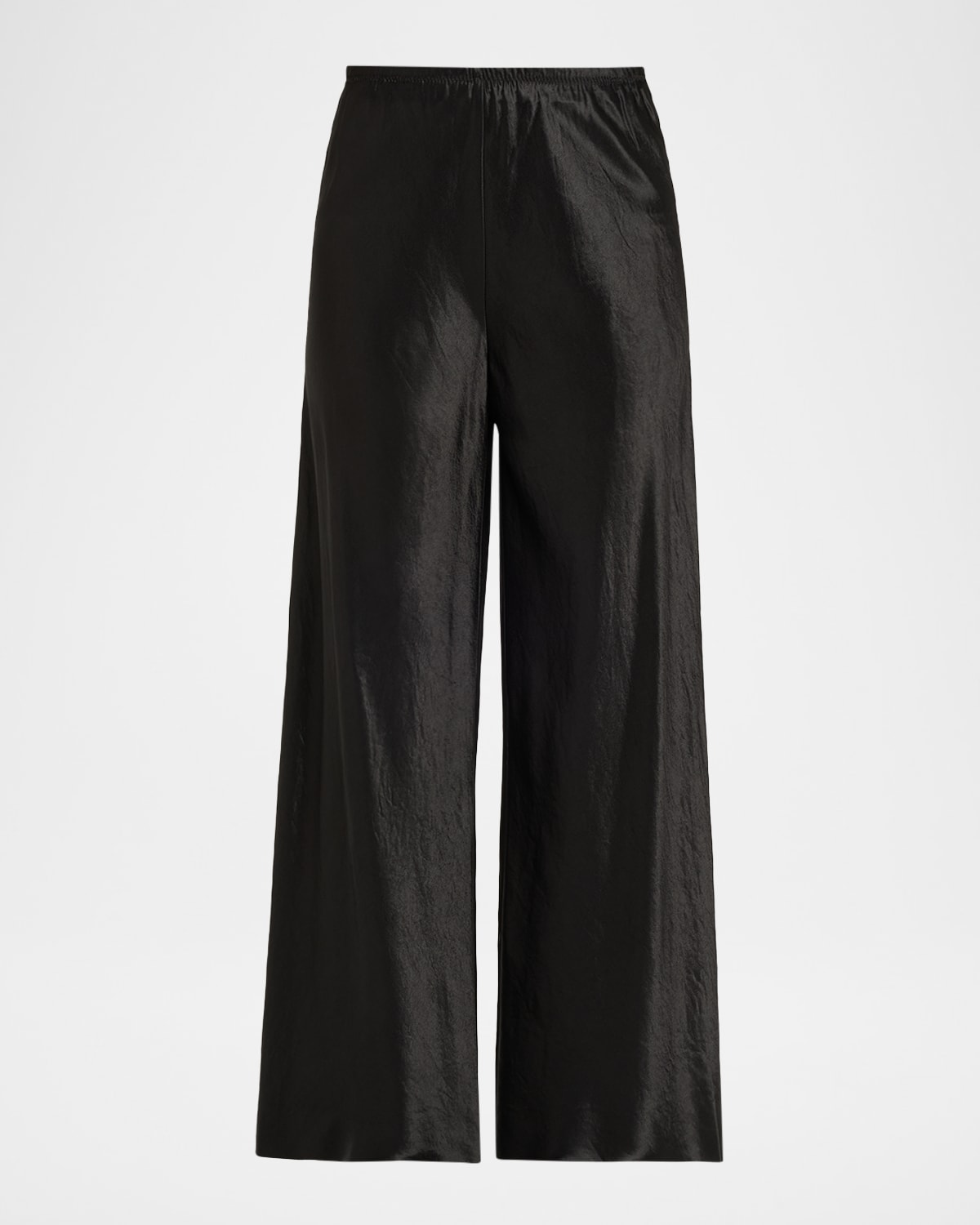 6397 Bias-cut Satin Trousers In Multi